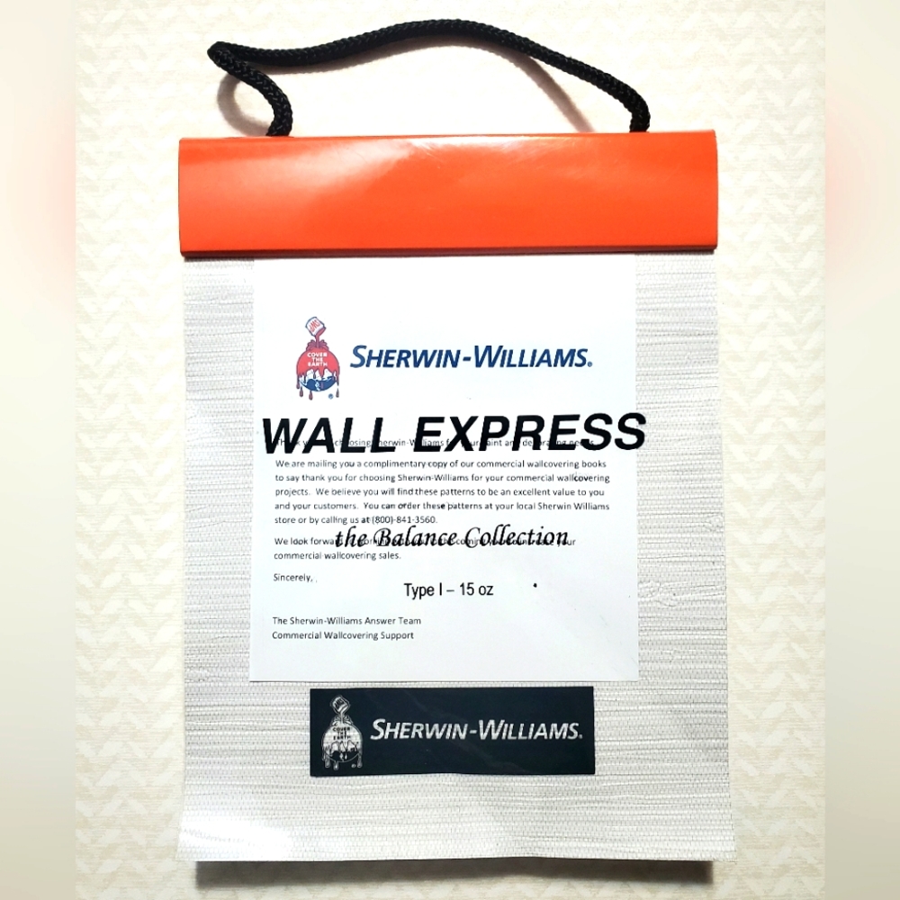 🙏 SHERWIN WILLIAMS Textured Wallpaper Sample Book Sz 6x8 Arts & Crafts